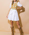 IN MY FEELINGS WOVEN MINI DRESS