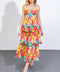 VISIONS FROM THE MEADOW WOVEN MIDI DRESS
