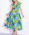 SUMMER MIRAGE WOVEN MIDI DRESS