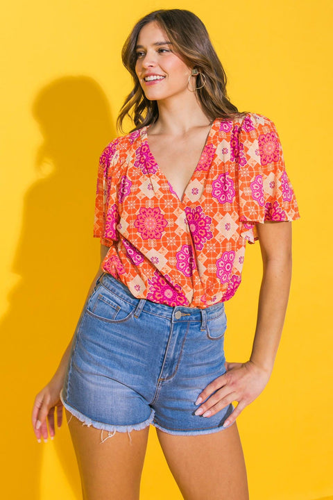 MADE FOR THE OCCASION WOVEN BODYSUIT