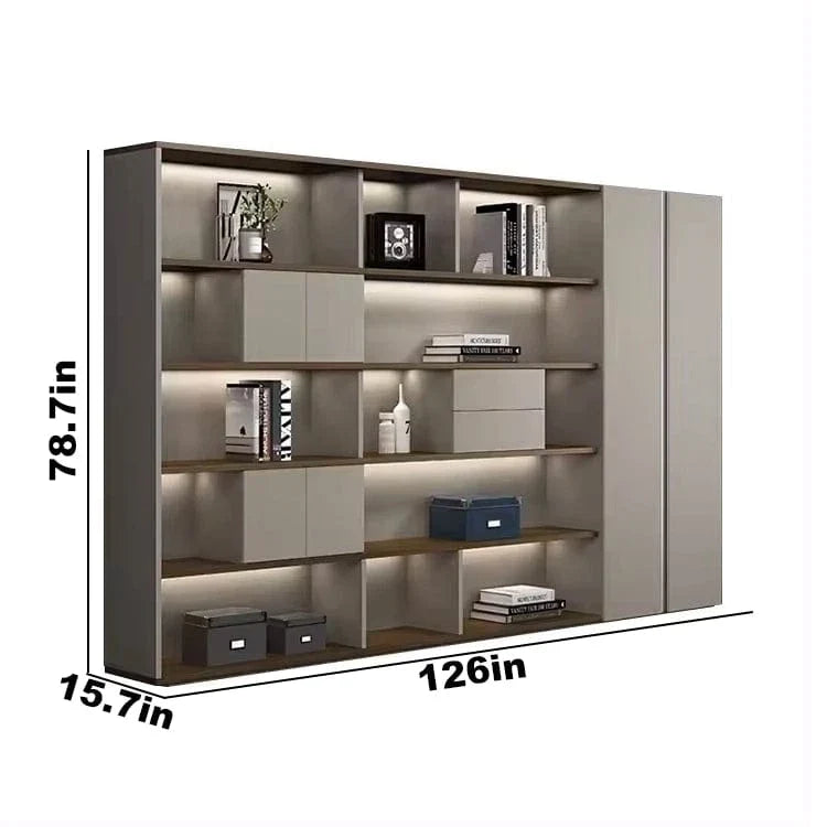 Fenwick · Office Shelves w/ Lighting & Storage