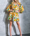 DARING HEART WOVEN MINI DRESS