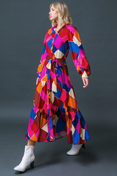 WISE WOMAN WOVEN MIDI DRESS