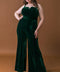 BLOW A KISS VELVET JUMPSUIT