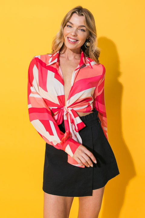 GOOD TIMES ONLY WOVEN TOP