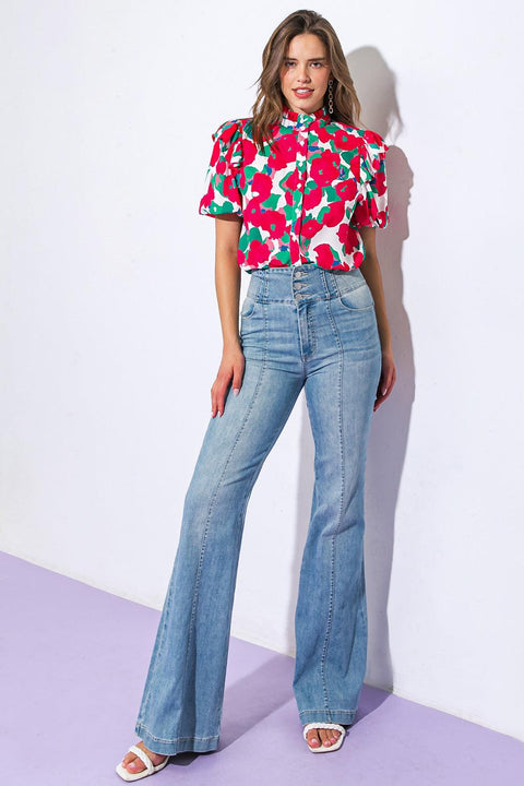 I CAN WAIT FOREVER WOVEN TOP