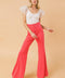 COUNTDOWN THE HOURS WOVEN FLARED PANTS