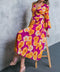 LOOK AT HER FLORAL WOVEN MIDI DRESS