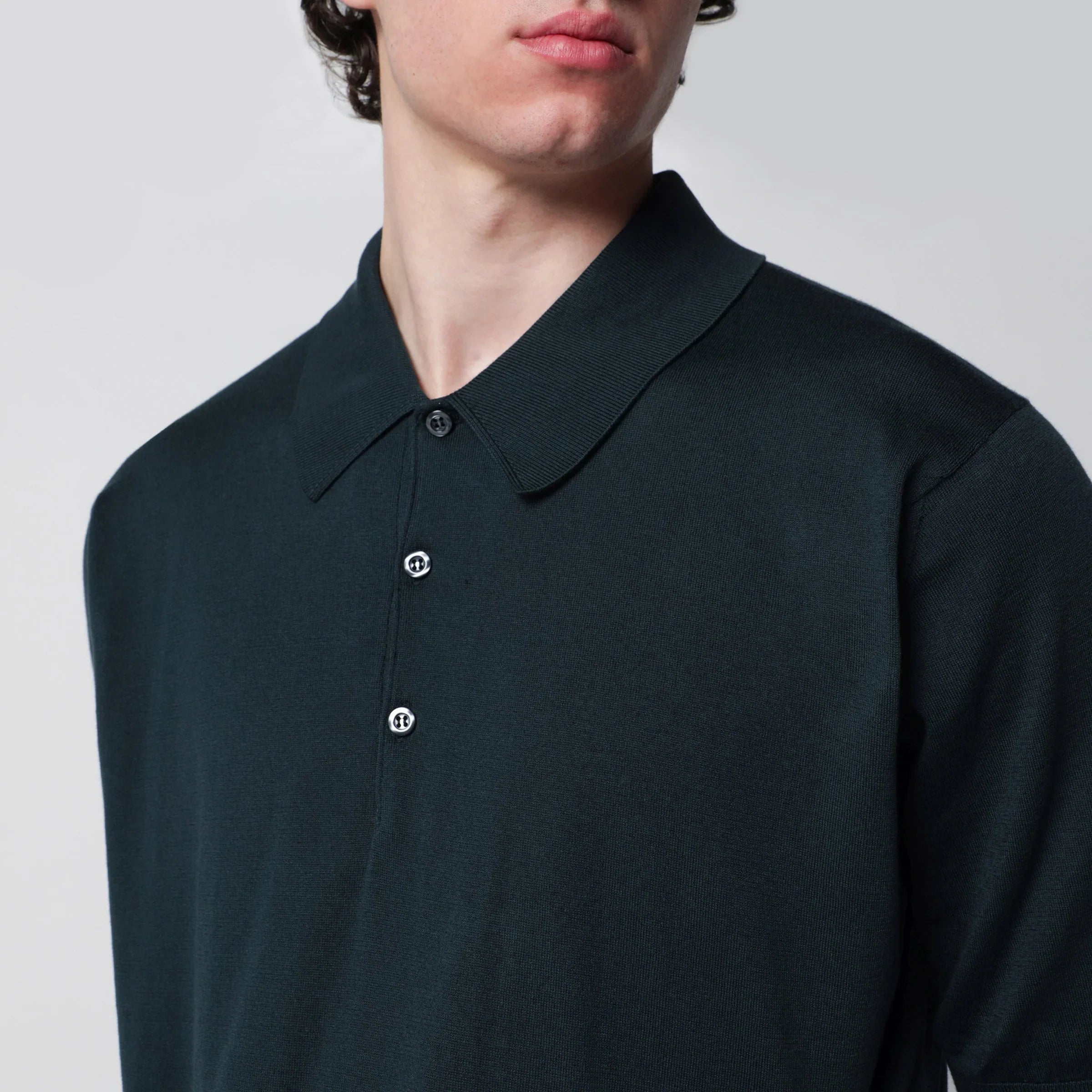 Forest Green Cotton Polo Shirt for Summer Comfort