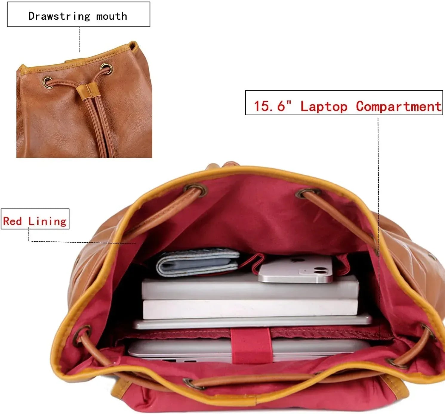 Men's Vegan Leather Backpack – Professional Laptop Carry