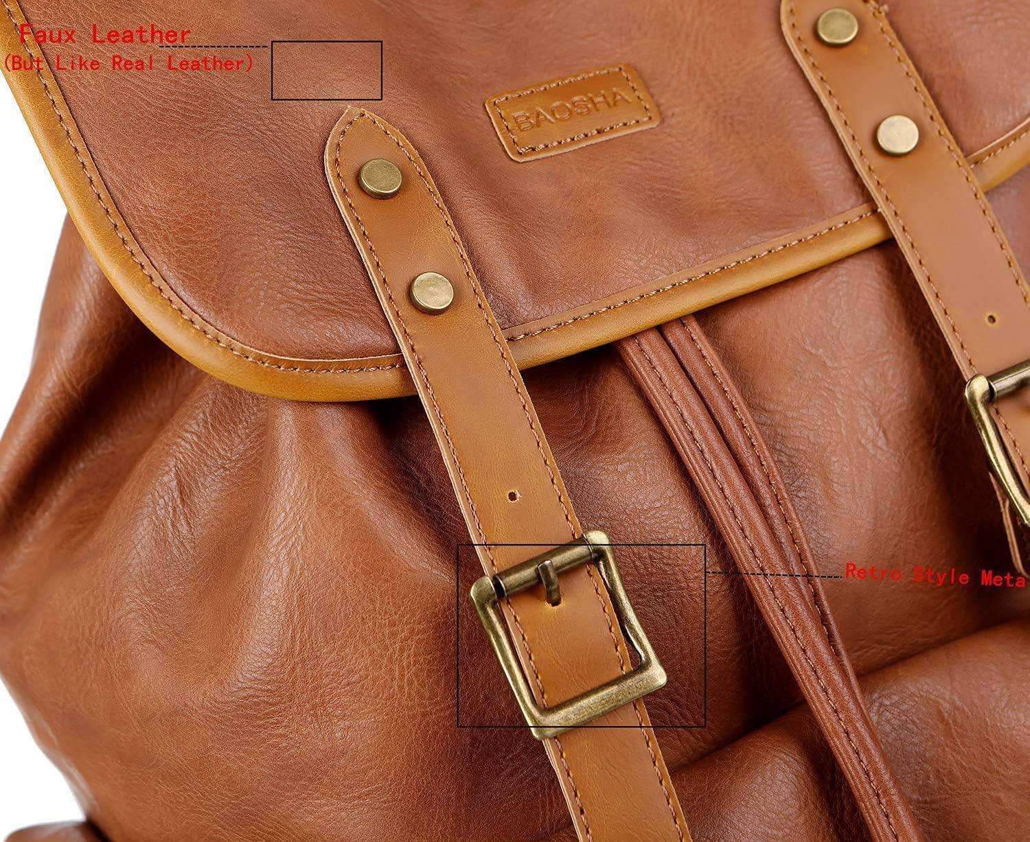 Men's Vegan Leather Backpack – Professional Laptop Carry