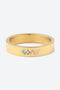 Gold Enamel Highs and Lows Ring