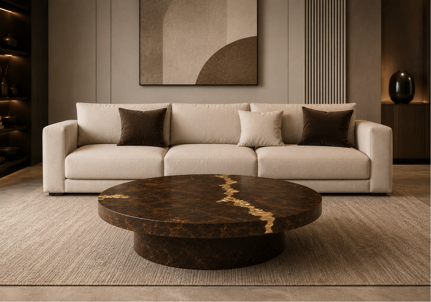 Gold Vein Luxe Coffee Table
