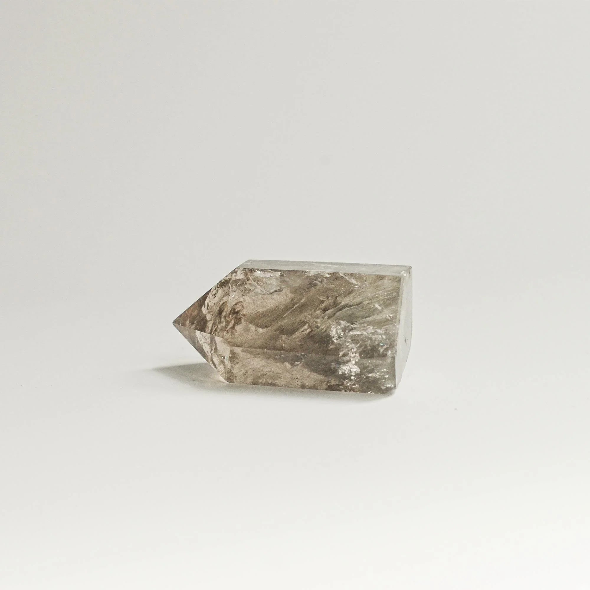 Grey Phantom Quartz Crystal Tower