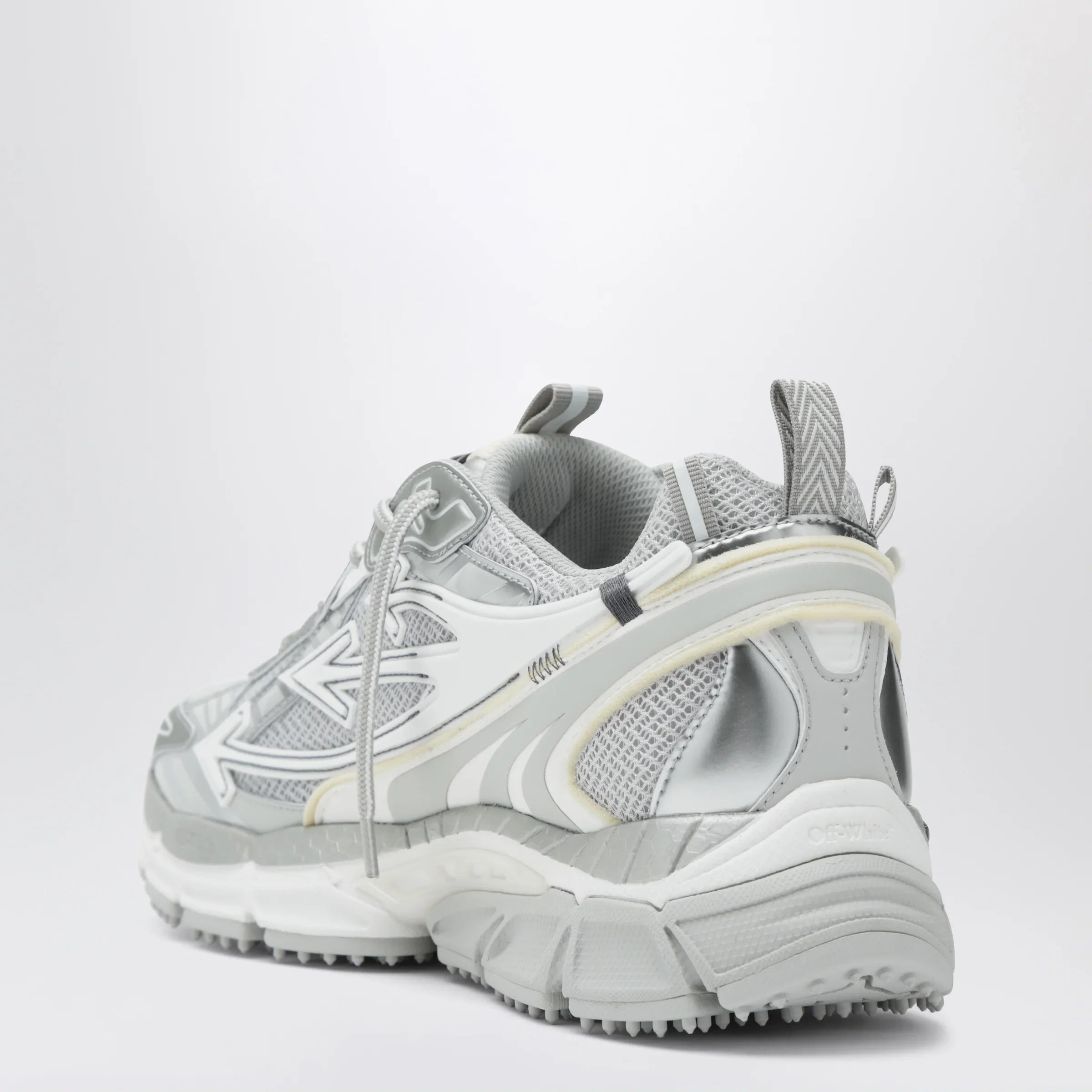 Grey Silver Mesh Sneakers for Comfort and Breathability