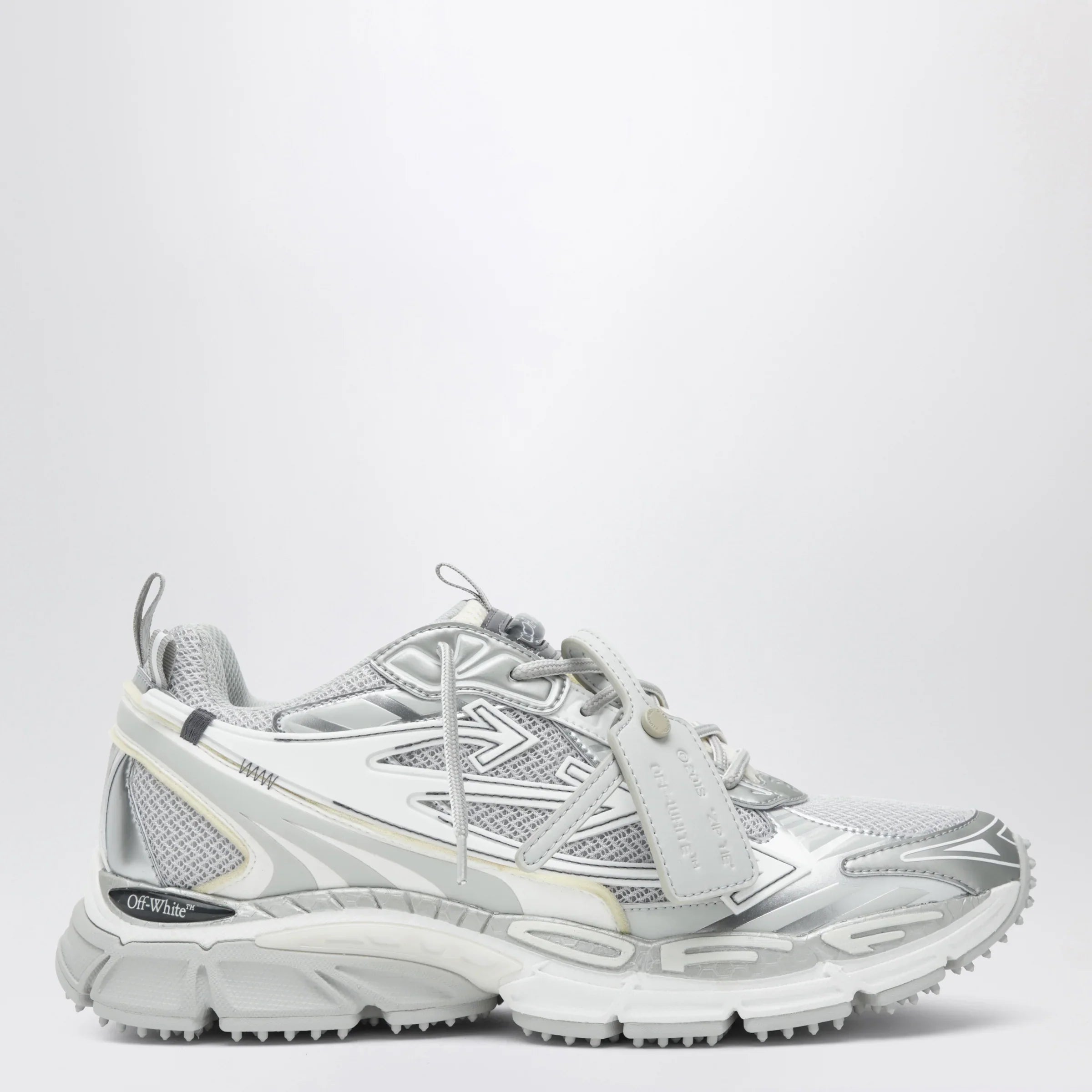 Grey Silver Mesh Sneakers for Comfort and Breathability