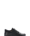 Black Perforated-Toe Leather Sneakers for Men | Wessi