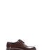 Brown Perforated Leather Derby-Style Dress Shoes for Men | Wessi