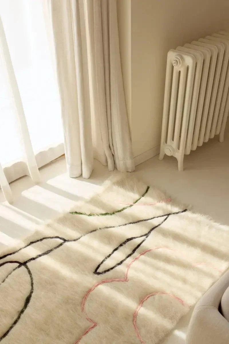 Handwoven Wool Runner Rug Bloom