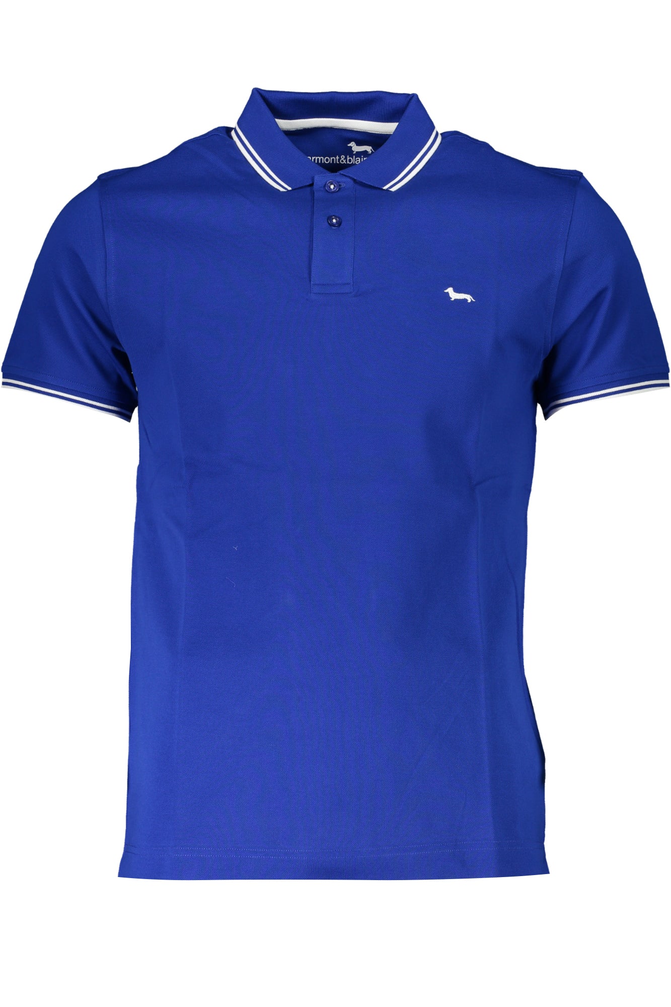 Harmont & Blaine Men's Short Sleeved Polo Shirt Blue