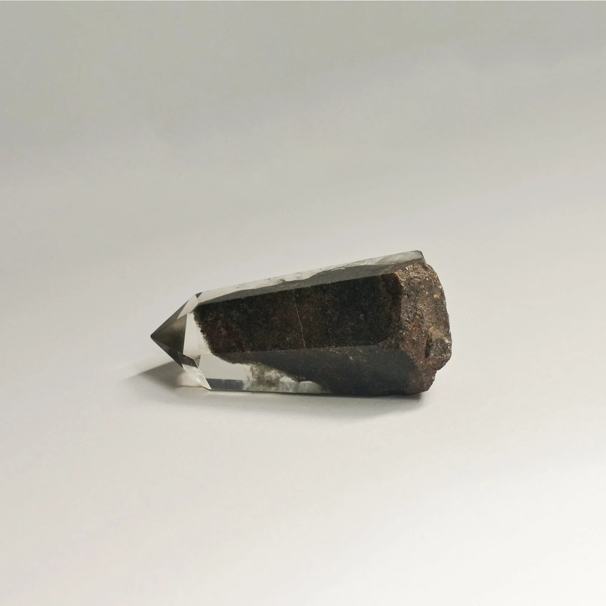 Hematite Phantom Quartz Crystal Tower | Tall
