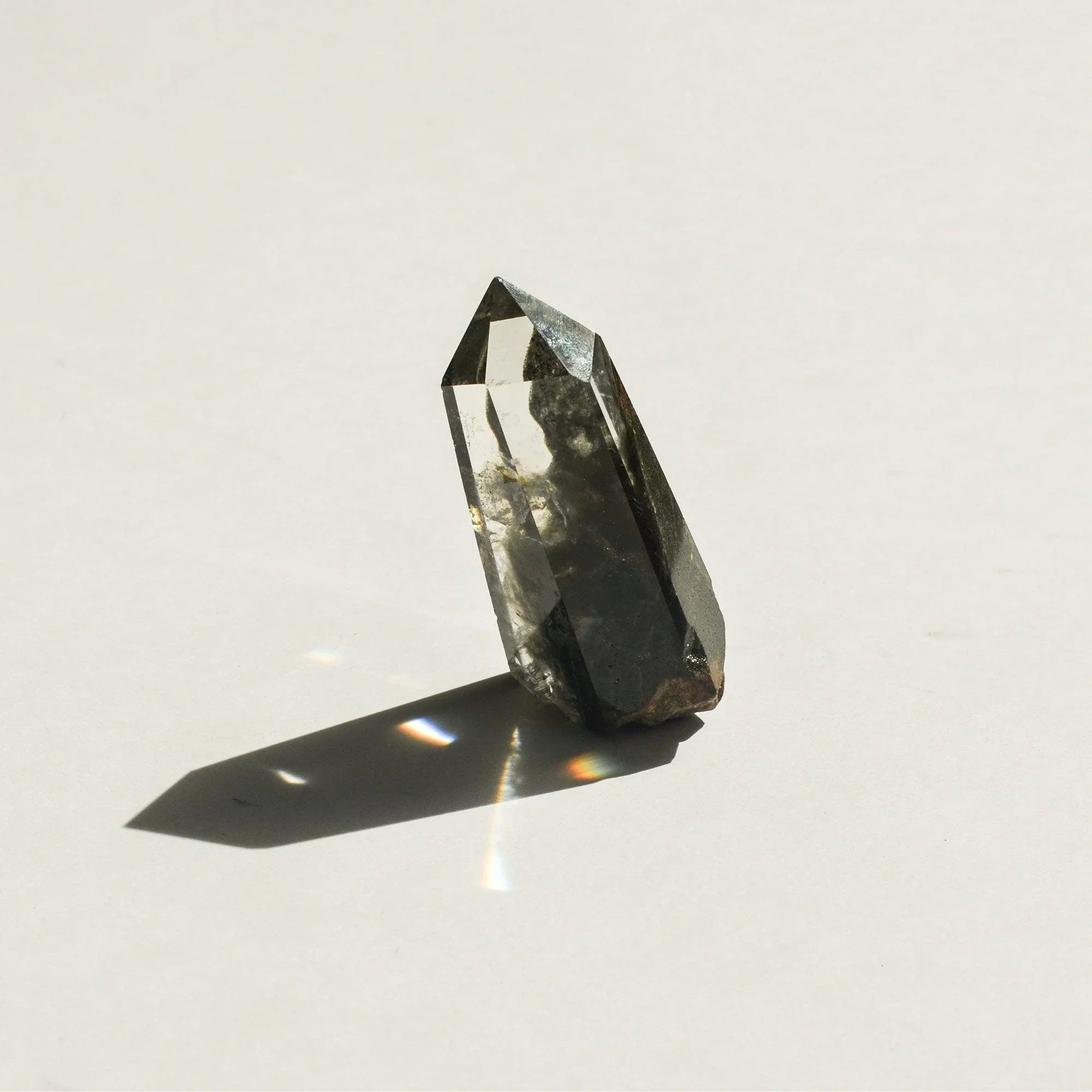 Hematite Phantom Quartz Crystal Tower | Tall