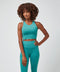 High Neck Pocket Long Bra