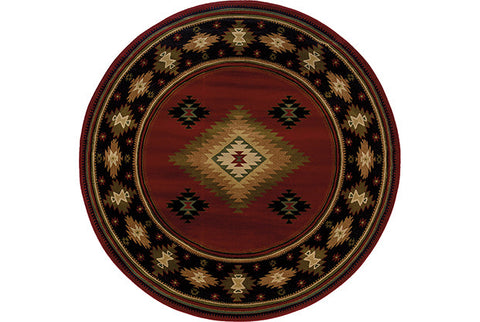 Flourish kazak Rug - Burnt Red / Brown / Peach / Mellow Yellow