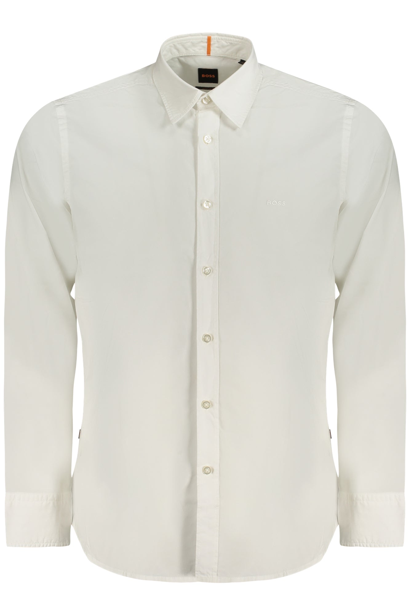 Long Sleeve Cotton Shirt Men White Breathable
