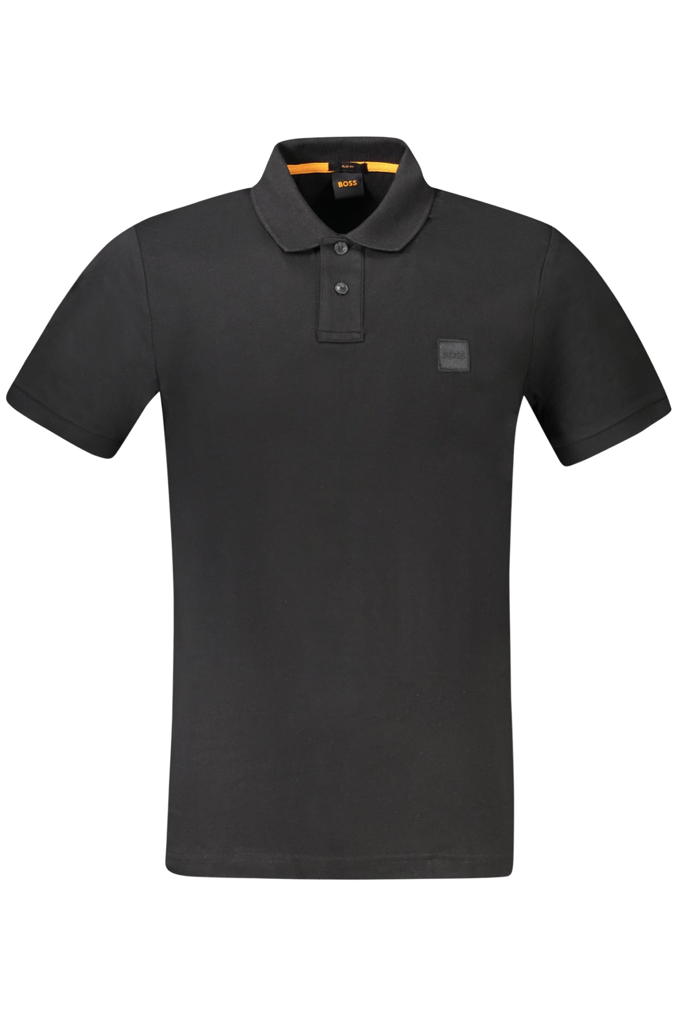 Polo Short Sleeve Cotton Men Black Breathable