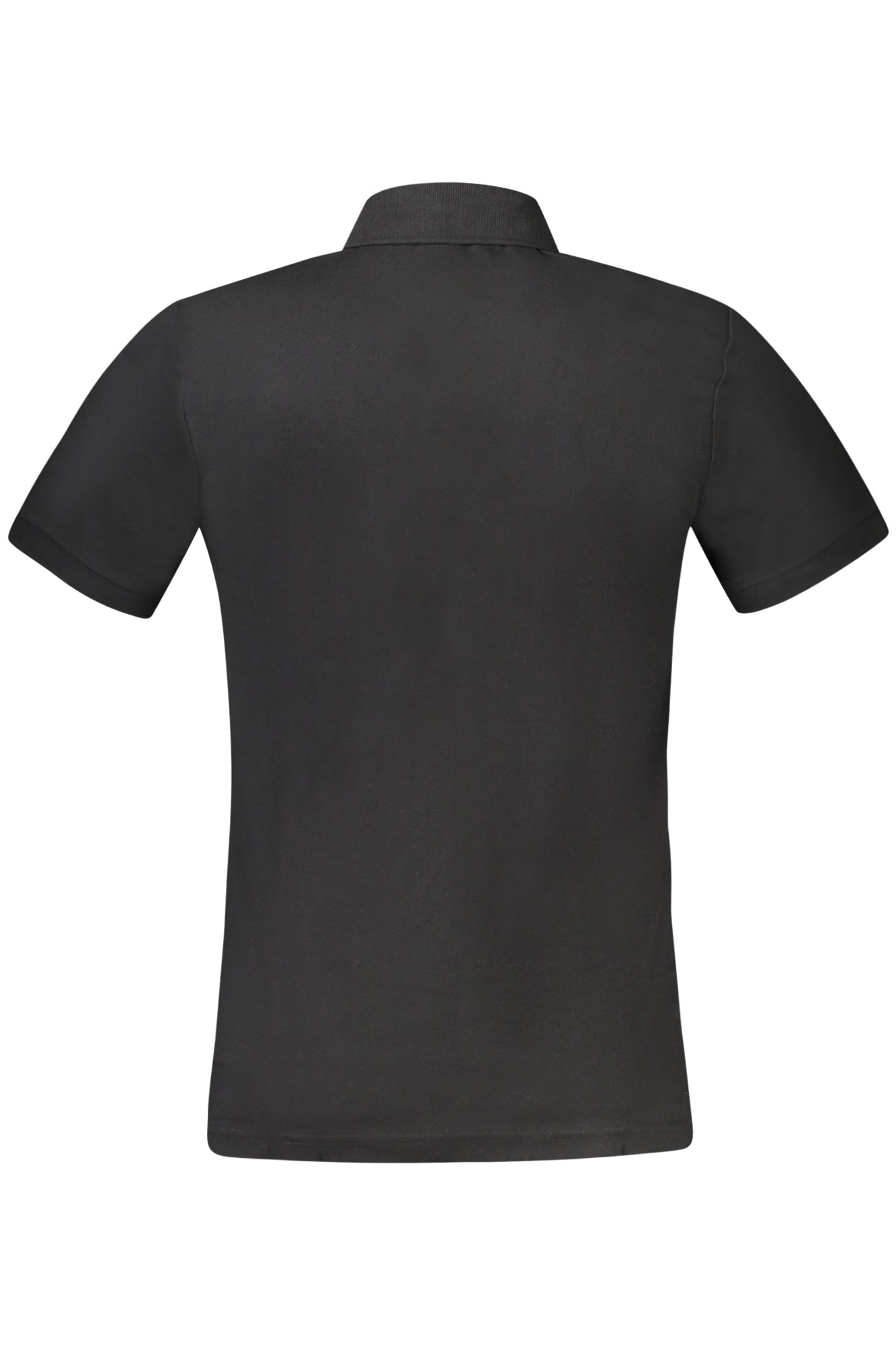 Polo Short Sleeve Cotton Men Black Breathable
