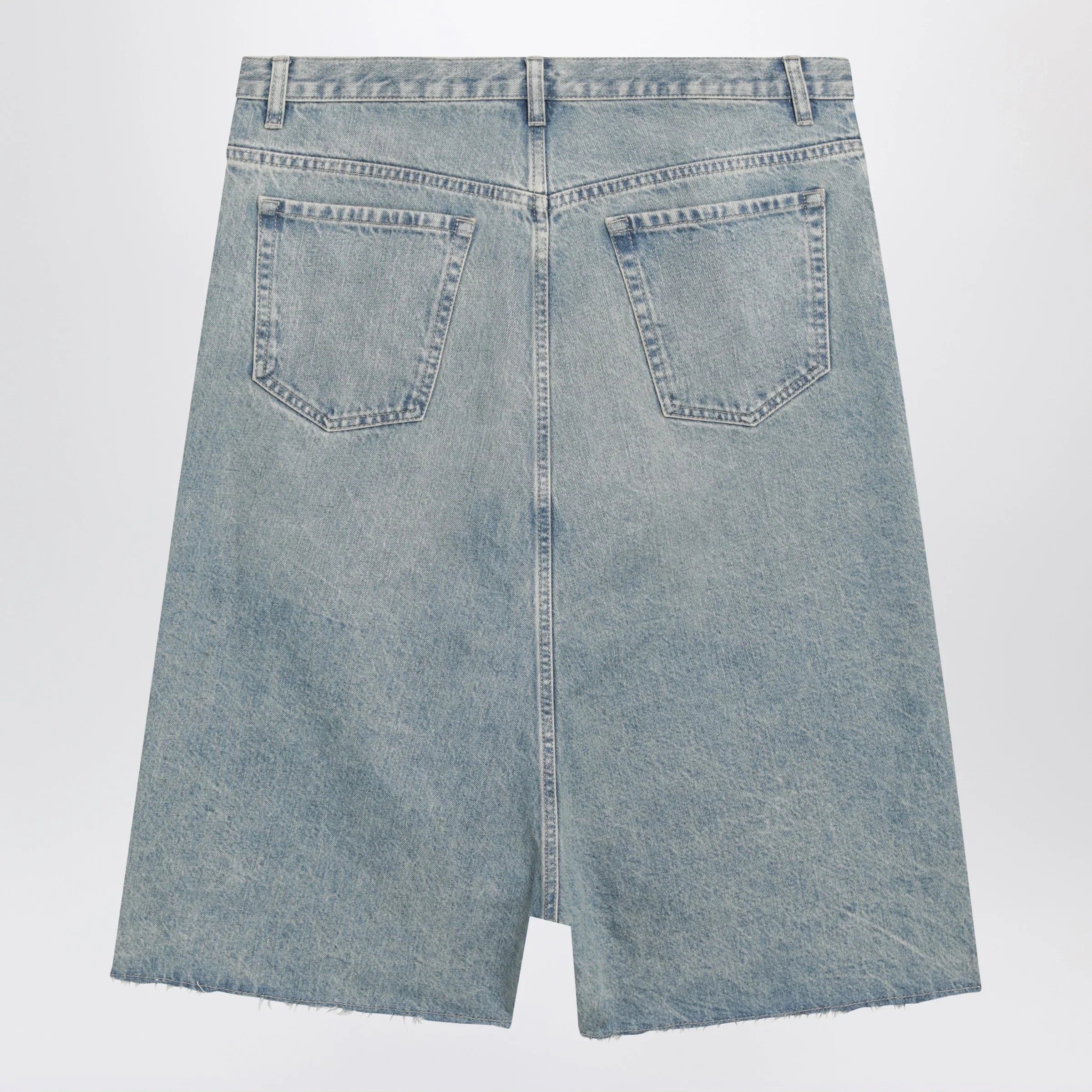 Ice Blue Denim Bermuda Shorts for Summer Comfort
