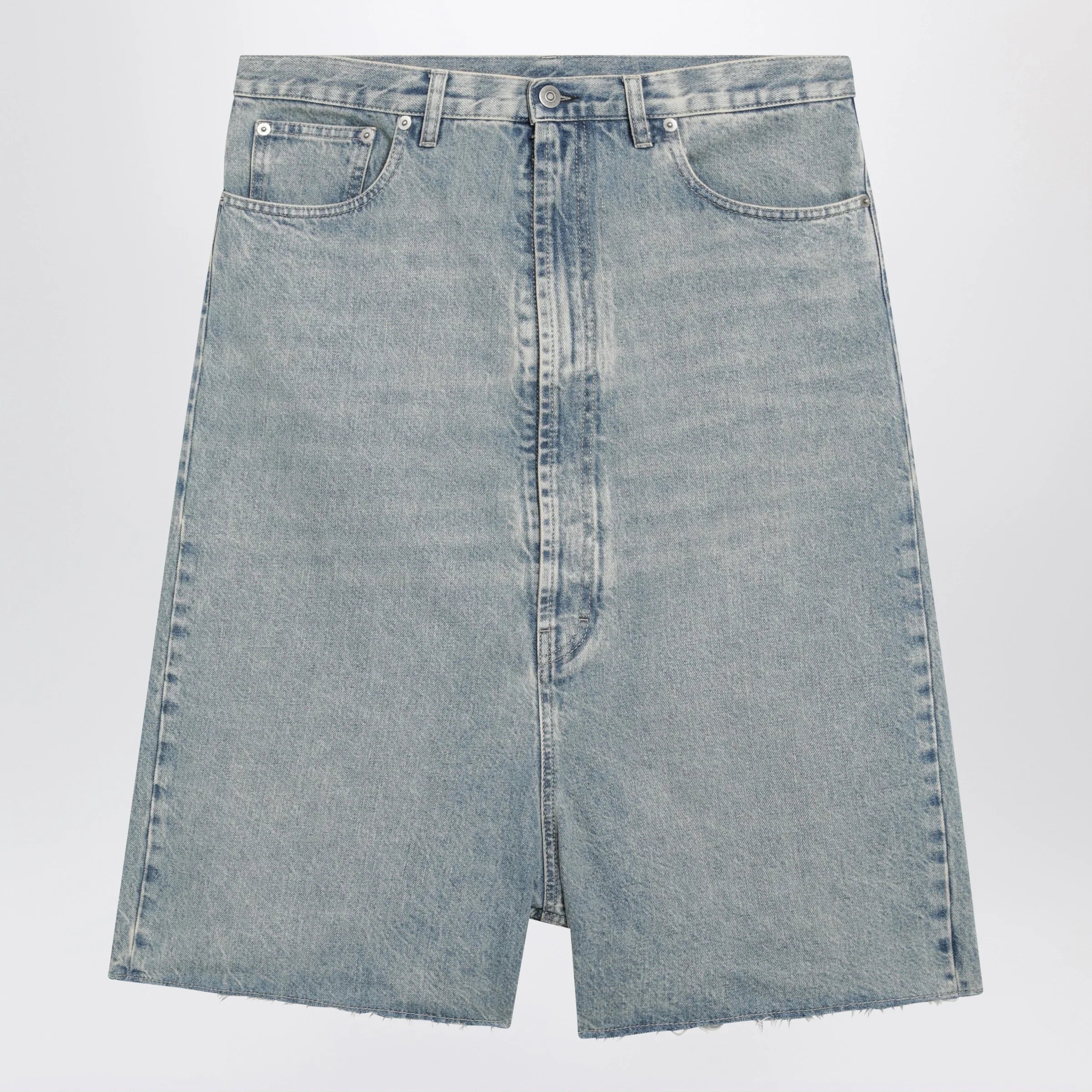 Ice Blue Denim Bermuda Shorts for Summer Comfort