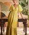 CITRINE GARDEN WOVEN MAXI DRESS
