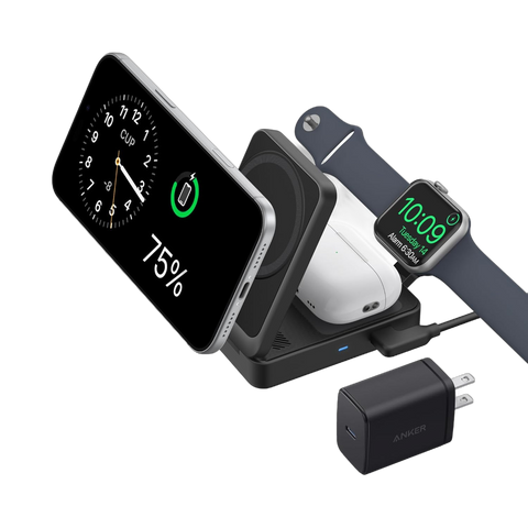 Anker MagGo Wireless Charging Station (Foldable 3-in-1)