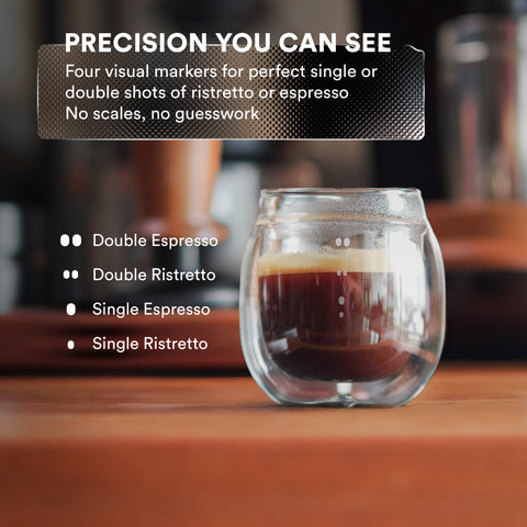 Double Wall Espresso Pouring Glass (Set of 2)