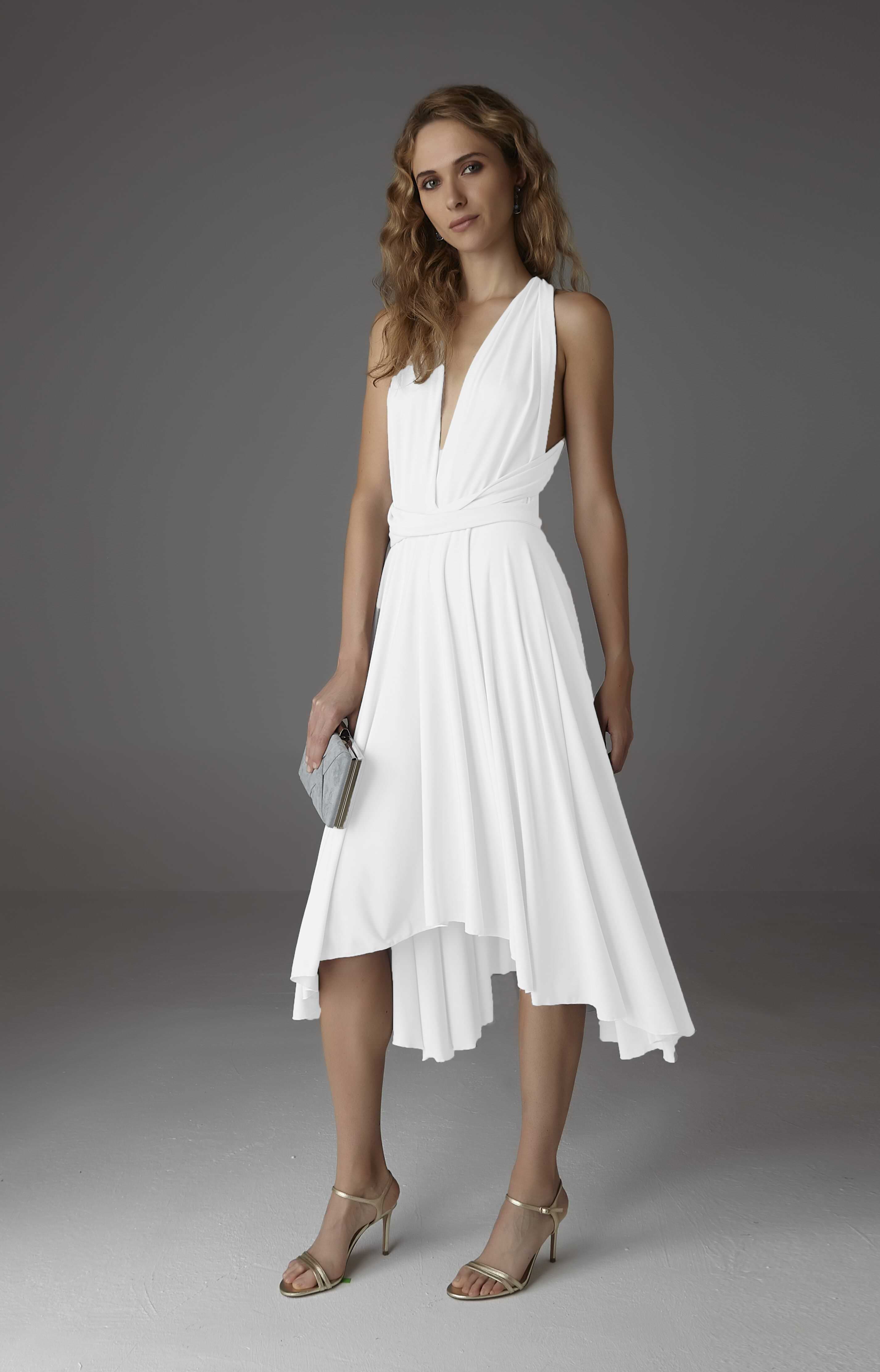 Infinity Midi Dress Linen Comfort