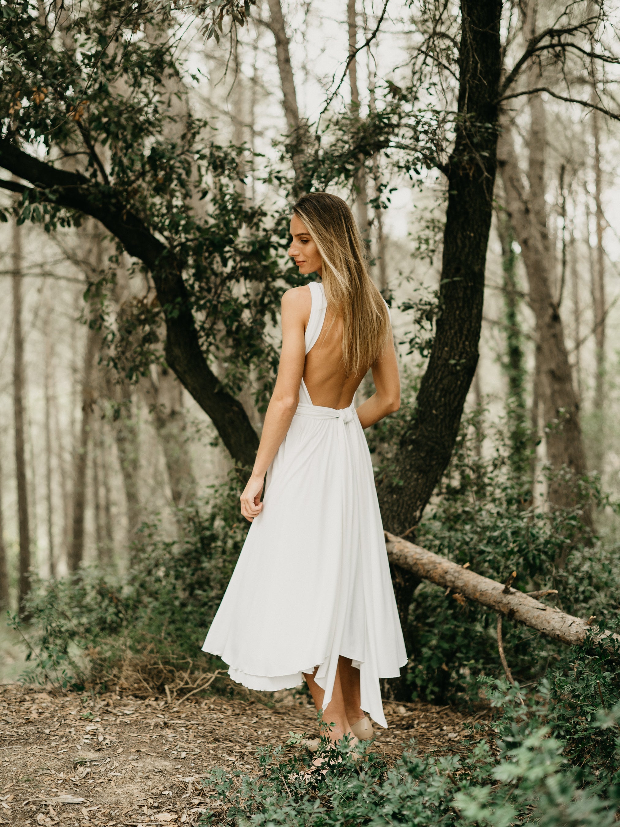 Infinity Midi Dress Linen Comfort