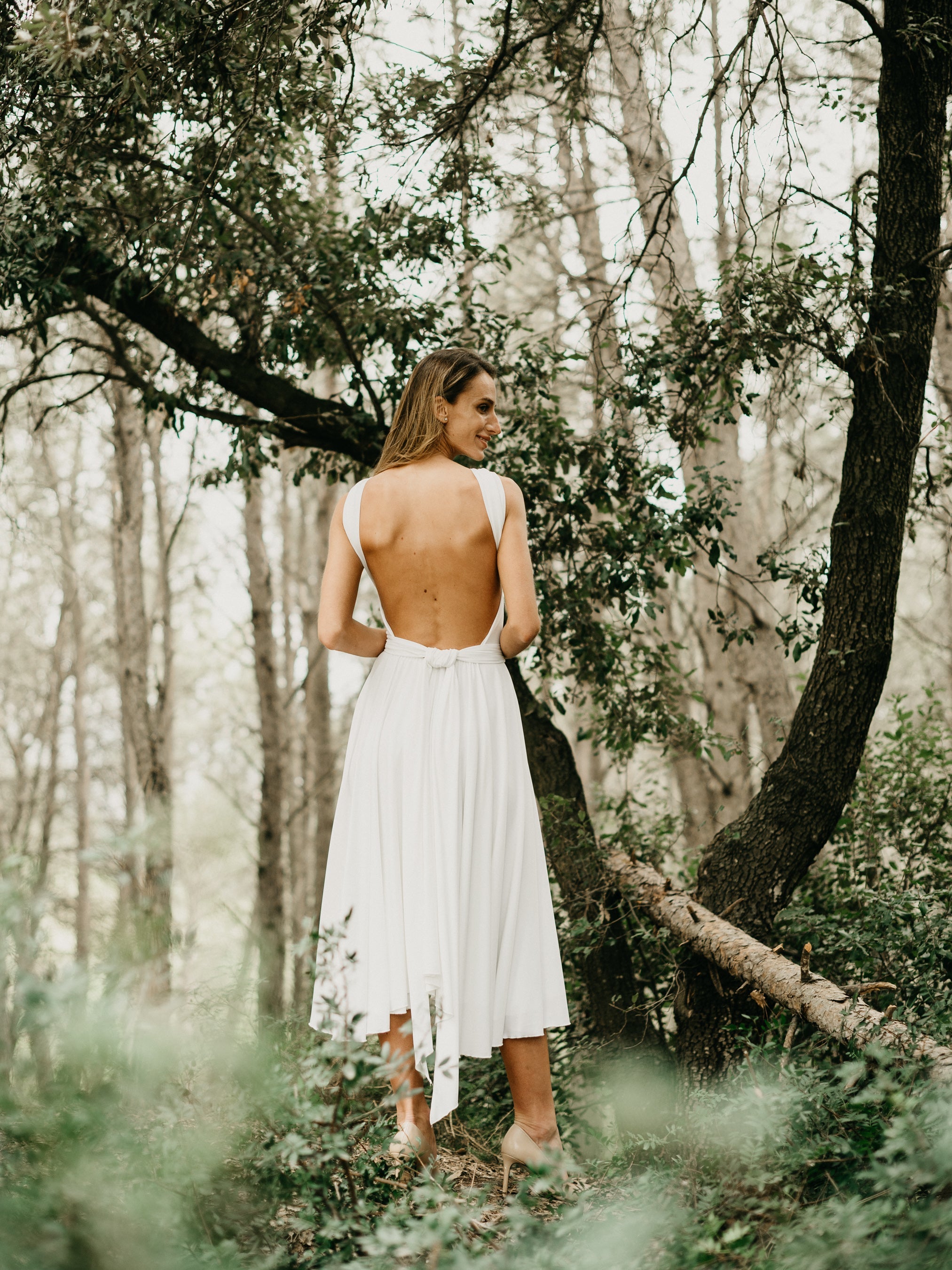 Infinity Midi Dress Linen Comfort