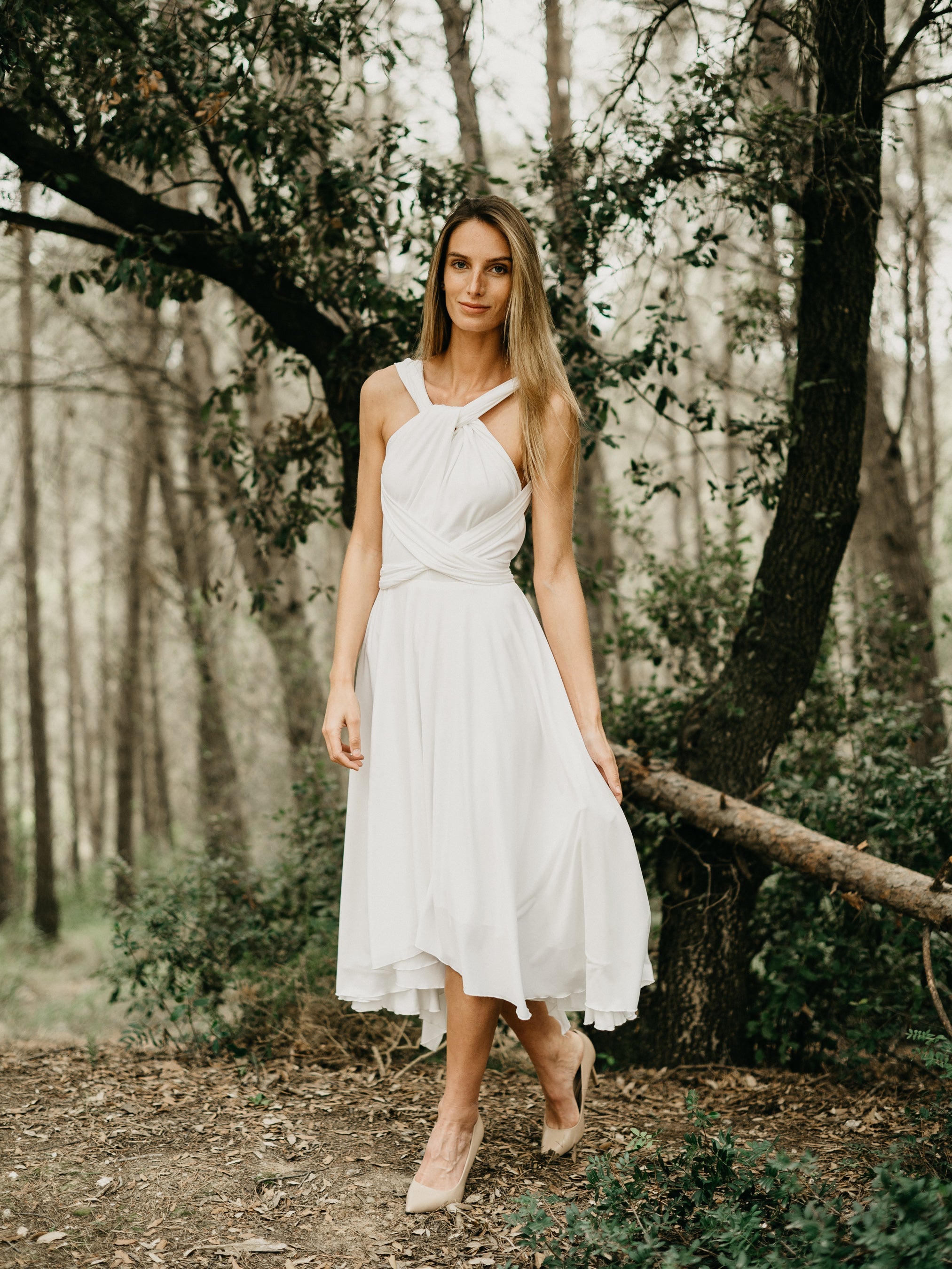 Infinity Midi Dress Linen Comfort