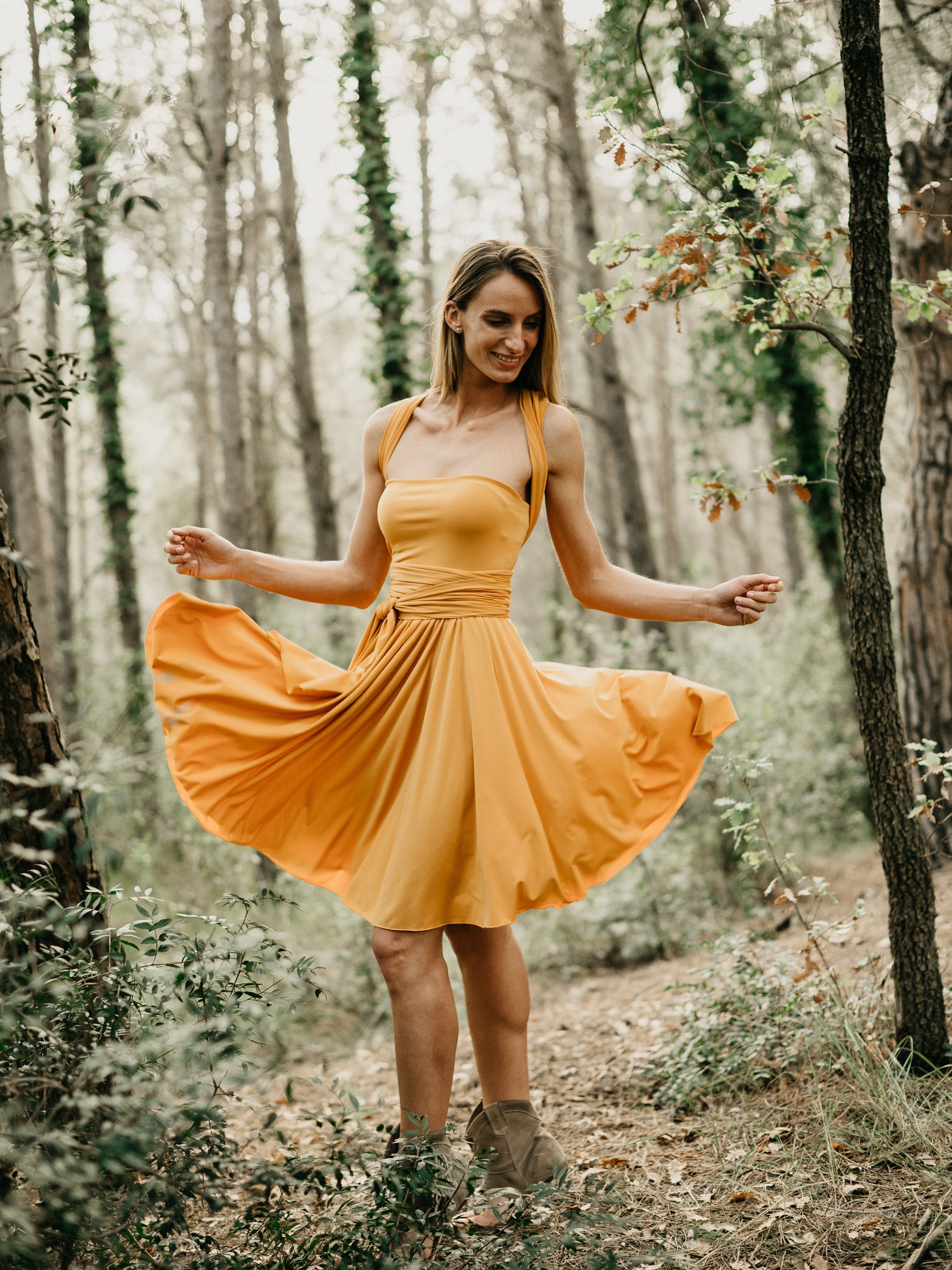 Infinity Mini Dress for Comfort and Breathability