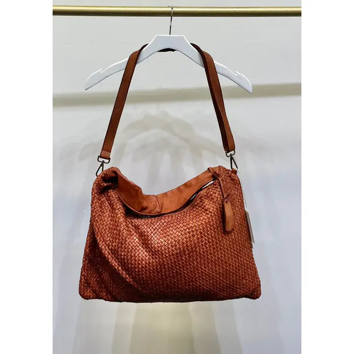 Intrecciato (Braided) Shoulder Cognac