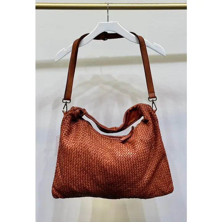 Intrecciato (Braided) Shoulder Cognac