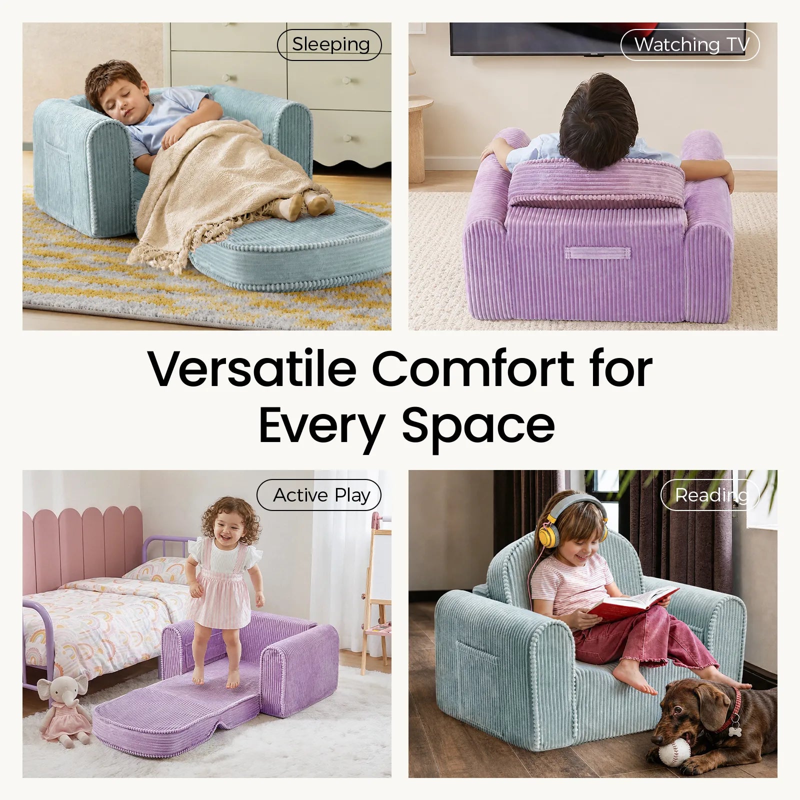 Tiny Land® GentleSnug Corduroy Kid Chair