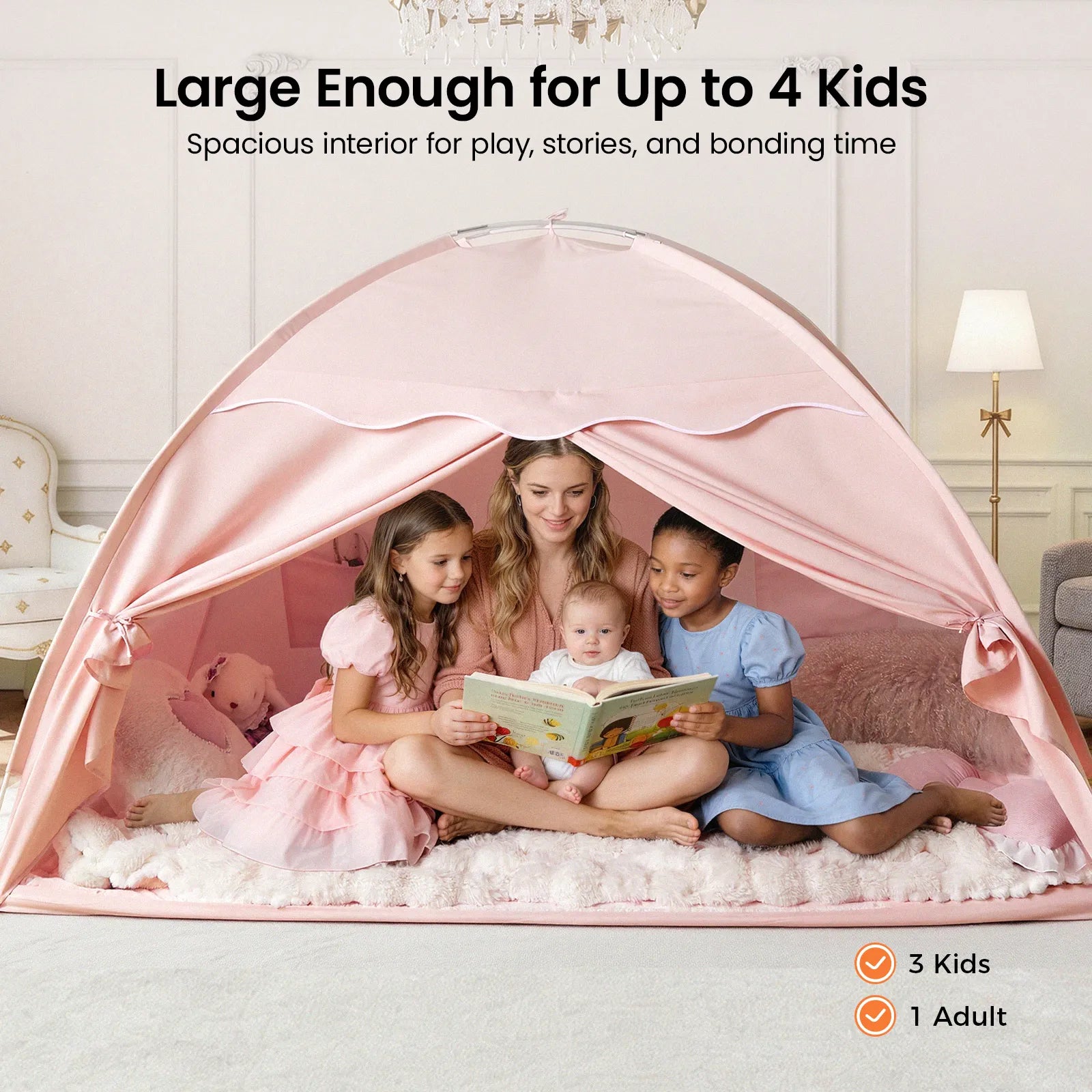 Tiny Land® Versatile Kids Bed Tent & Play Tent