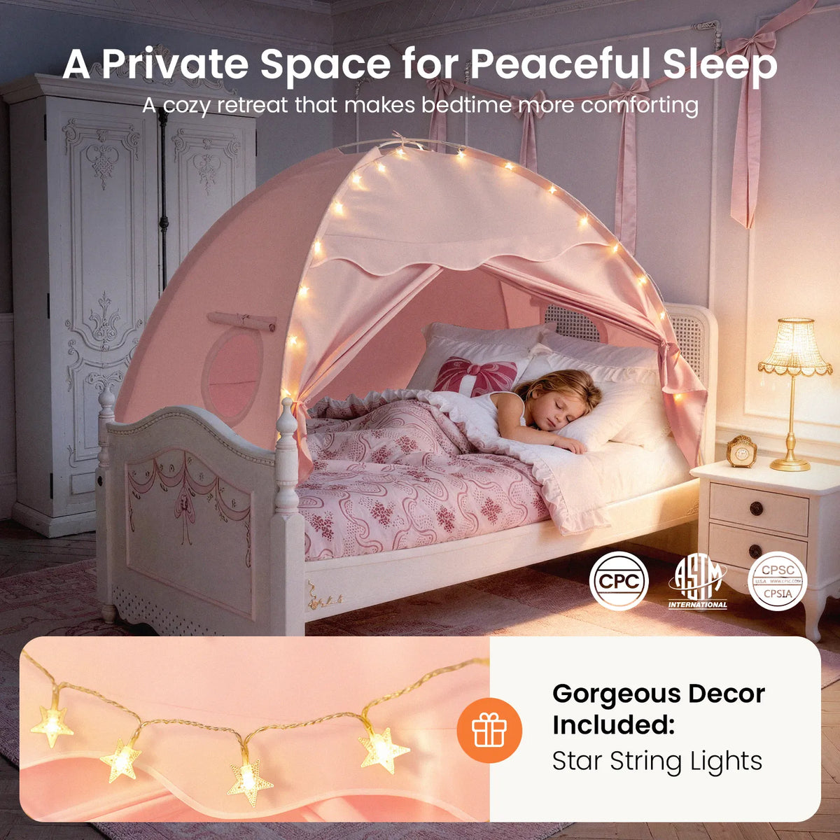 Tiny Land® Versatile Kids Bed Tent & Play Tent