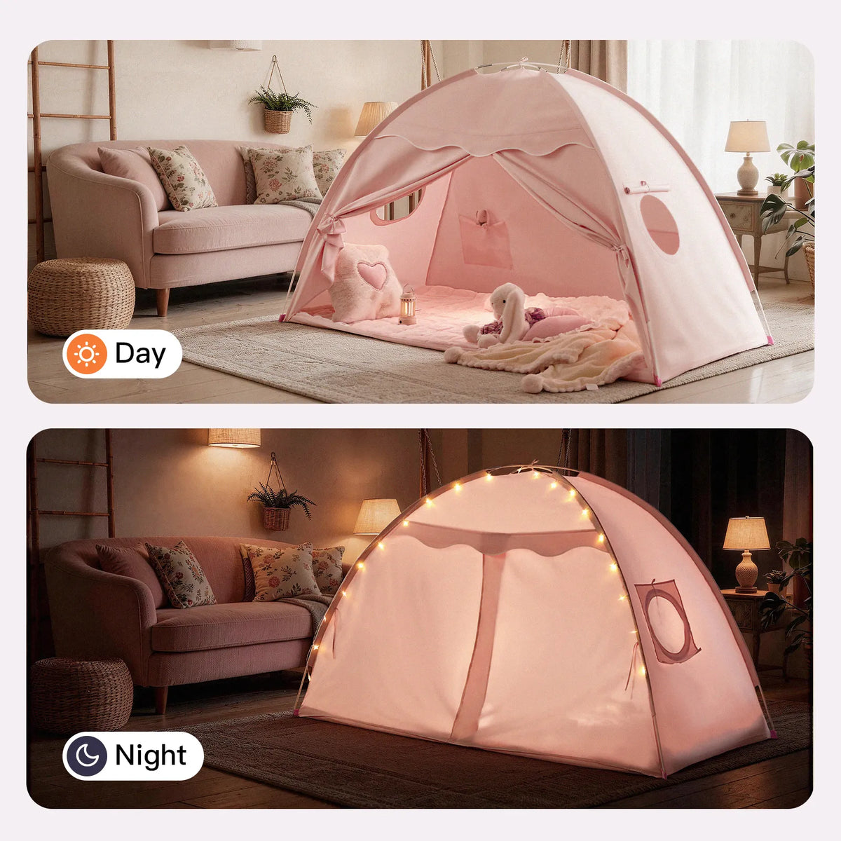 Tiny Land® Versatile Kids Bed Tent & Play Tent
