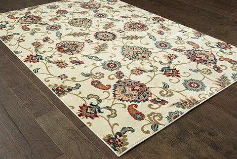 Medalia Kashan Rug Red/Green/Yellow/Beige
