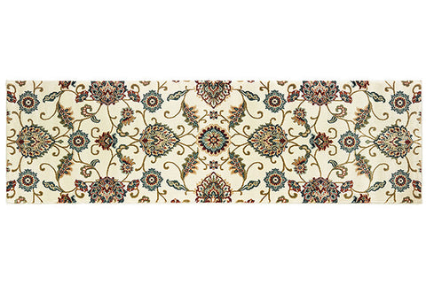 Medalia Kashan Rug Red/Green/Yellow/Beige