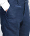 Navy Solid Slim Fit Dress Trousers – Wessi